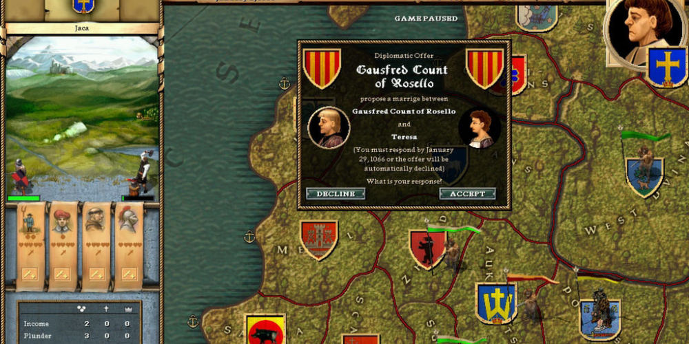 Crusader Kings I gameplay